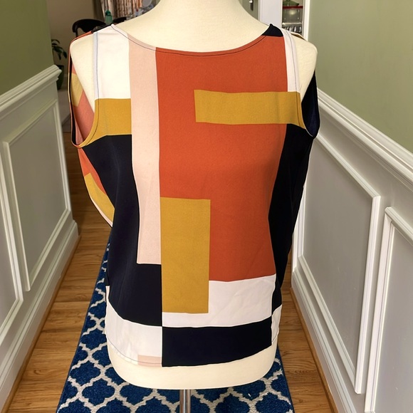 LOFT • Geometric Print Shell - Picture 2 of 7